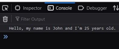 Backticks JavaScript 的图像结果