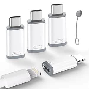 NICE BUDDY Lightning to USB-C Charging Adapter 4-Pack | CHARGE ONLY ...