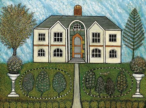 Landscape with House - Morris Hirshfield - Folk Art Painting - Life ...