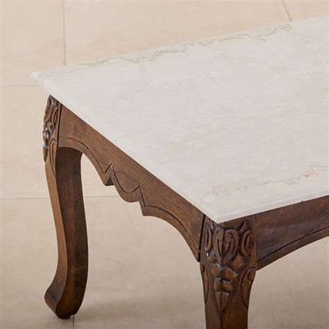 Buy Victoria Marble Top Coffee Table - Brown from Home Centre at just ...