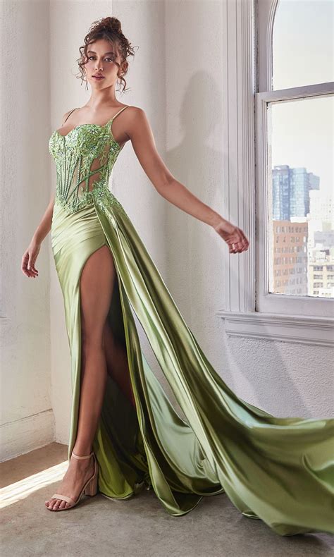 Long Sweetheart Prom Dress with Sheer Corset -PromGirl