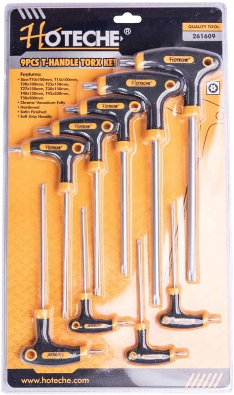 Hoteche 9-Piece T-Handle Torx Star Key Wrench Set with India | Ubuy