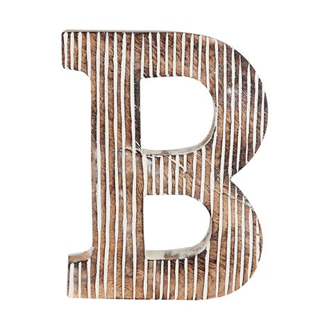 Buy Decorative Wood Letter B | Standing and Hanging Wooden Alphabets ...