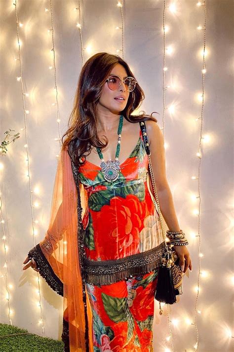 Priyanka Chopra wore a Sabyasachi velvet sharara set to Lilly Singh’s ...