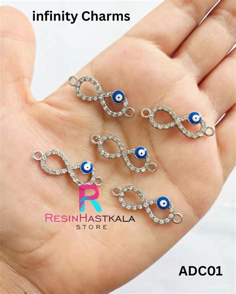 Silver Infinity Charms (5 Piece) (ADC01) – Resinhastkala Store