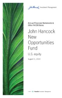 Annual report | John Hancock New Opportunities Fund — Manulife John ...