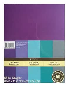 Recollections Cardstock Paper, Blue, 8 1/2 x 11 Cool Waters (Value 2 ...