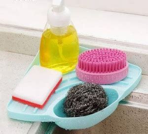 ANTIK Multipurpose Plastic Kitchen Sink Organizer Corner Tray/Dish ...