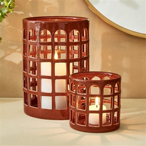 Buy Splendid Townsquare Xian Ceramic Candle Holder from Home Centre at ...