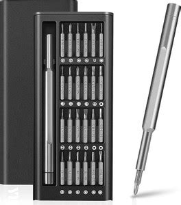 NSUSU 24in1 Tool kit, Magnetic Flexible Rod, Precision screw driver ...