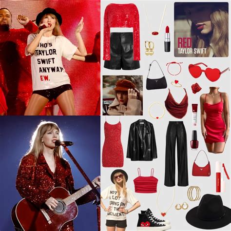 Outfits Inspired By Taylor Swift's Album Colors For The ERAS Tour