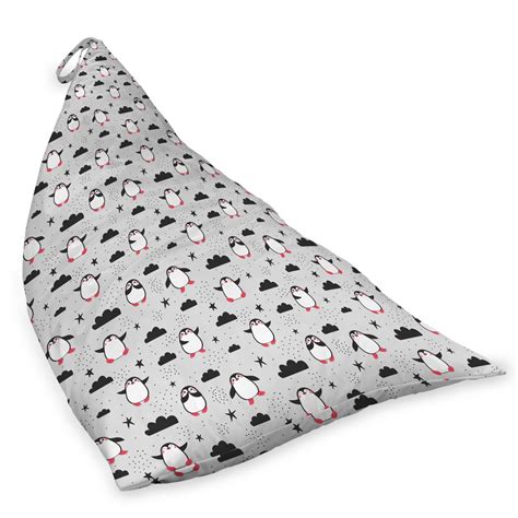 Buy Cartoon Lounger Chair Bag, Funny Penguins in Love Joyful Arctic ...
