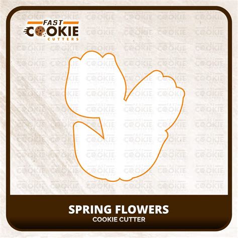 Spring Flowers Cookie Cutter - Fast Cookie Cutters