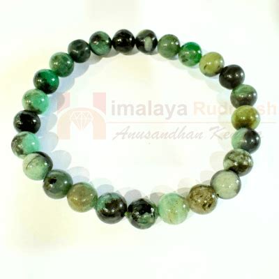 Emerald (Panna) Bracelet | Himalaya Rudraksha Anusandhan Kendra