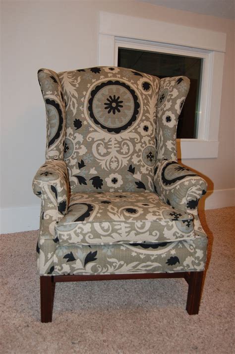 How to reupholster a wingback chair | Wingback chair makeover ideas ...