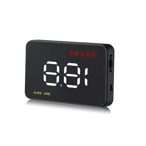 kaling Car A100 HUD Head Up Display OBD2 II EUOBD Overspeed Warning ...
