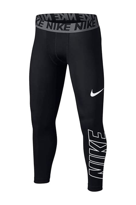Nike Boy`s Base Layer 3/4 Compression Training Tights (Black(895271-010 ...