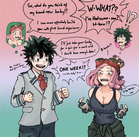 MHA: Deku x Hatsume Swap by AkamatsuKey on DeviantArt | My hero ...