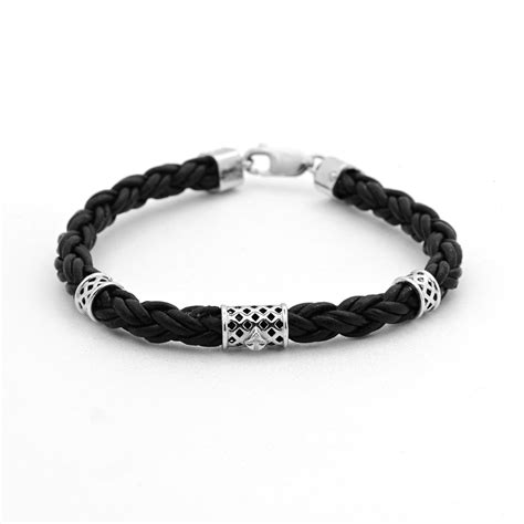 The Black Silver Duo Bracelet – Vinayak - House of Silver
