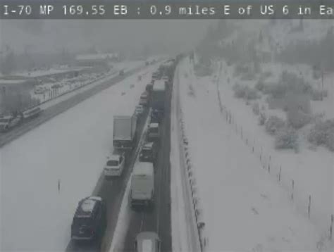 Road closures, snowy driving conditions cause traffic backups on I-70 ...