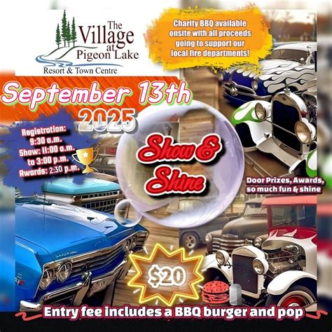 ? Show & Shine 2025 – Car Show at The Village at Pigeon Lake ?, The ...