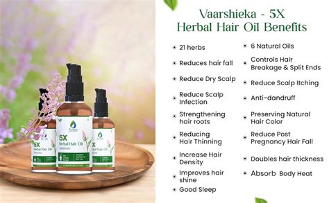 Buy Vaarshieka Herbal Hair Oil | 5X Benefits with 21 Natural Herbs ...