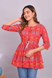 HadotiCreation Women Printed Flared Kurta - Buy HadotiCreation Women ...