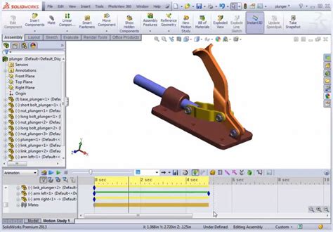 SolidWorks Motion Study Units 的图像结果