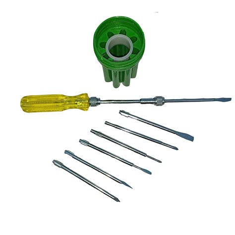 Alloy Steel Tester Cum Screw Driver Kit With Extension Rod Long Handle ...