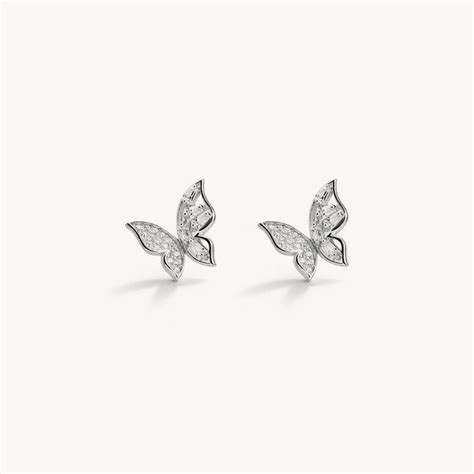 Radiant Butterfly 925 Sterling Silver Earrings – PALMONAS