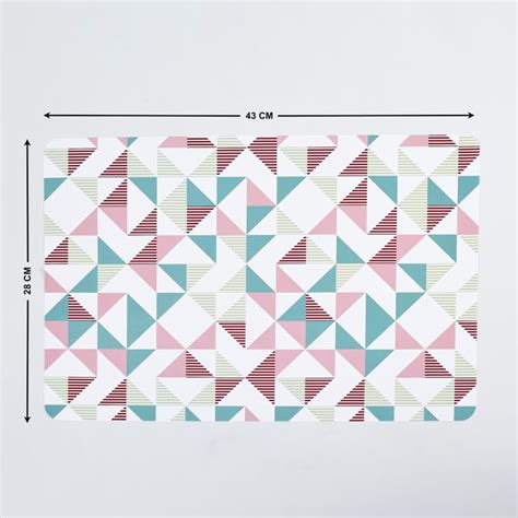 Buy Mandarin Set of 6 Polypropylene Printed Placemats from Home Centre ...