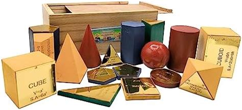 Mathworld 3D Colorul Solid Geometric Shape set of 16 pcs for Kids ...