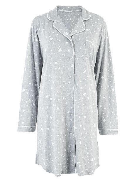 Buy Cool Comfort™ Cotton Modal Short Nightdress at Marks & Spencer