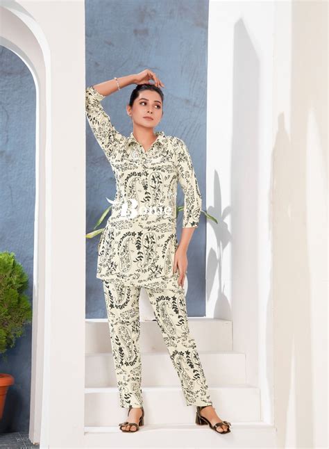 Bonie Pearl Rayon Stylish Co Ord Set Collection