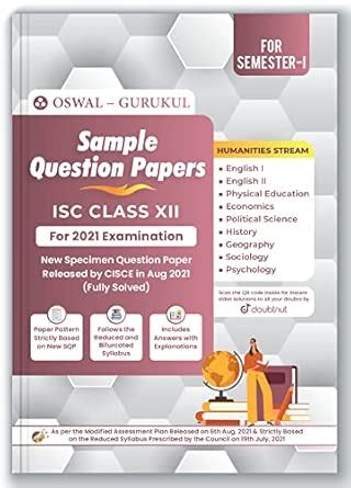 Sample Question Papers for ISC Humanities Class 12 Semester I Exam 2021 ...