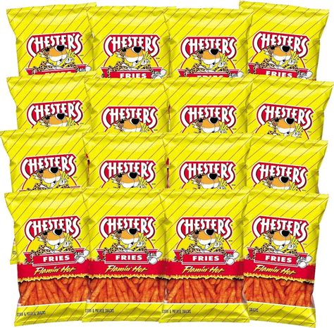Amazon.com: Chester's Flamin' Hot Fries - Snack Pack of 16 Gluten Free ...