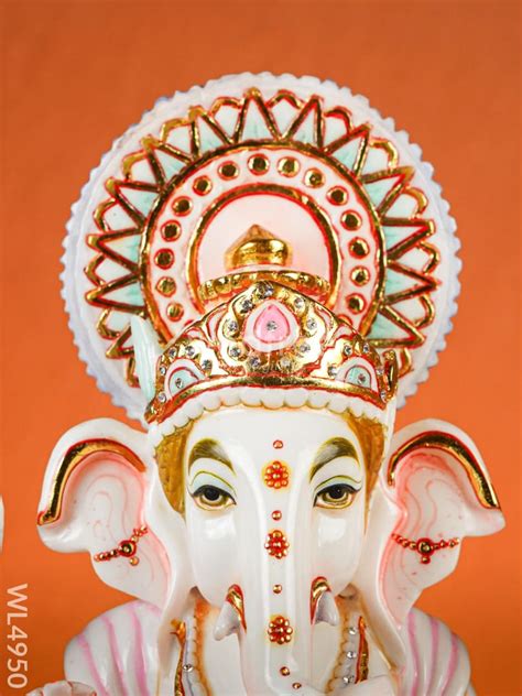 Marble Dust: Ganesha Idol - WL4950 – Wedtree