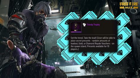 How to get free Trendy Trophy and Diamond Royale Voucher in Free Fire MAX