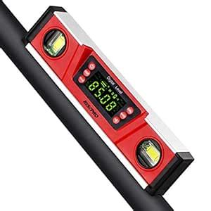 RISEPRO 10-Inch Digital Torpedo Level and Protractor IP54 Protected ...