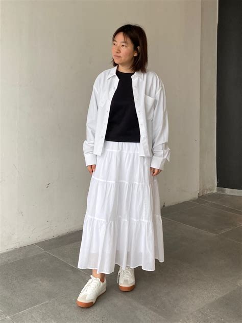 Check styling ideas for「AIRism Cotton Oversized Crew Neck T-Shirt、Linen ...