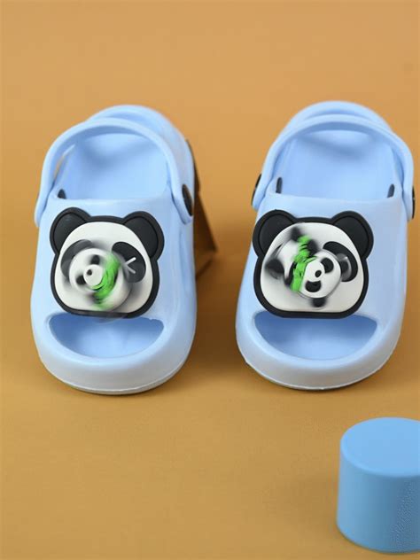 Panda Charm EVA Sandals for Boys – Blue Slip-Ons | Yellow Bee – Yellow ...