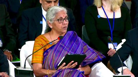'Rupee is not sliding, dollar is strengthening,' says FM Nirmala ...