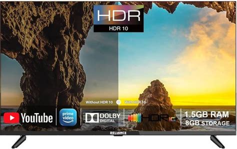 Reliance 108 cm (43 inch) 4K UHD WebOS Smart QLED TV Black ...