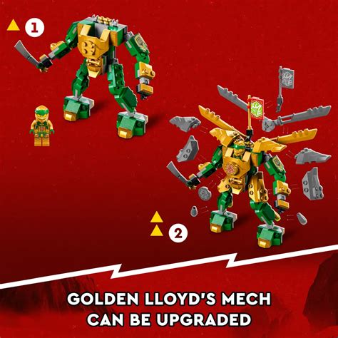 LEGO NINJAGO Lloyds Mech Battle EVO Building Toy Set, 223 Pieces ...
