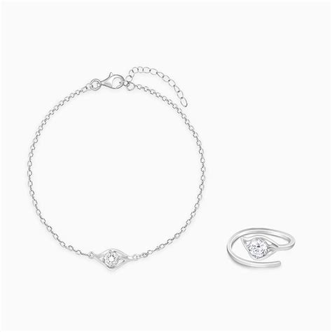 Silver Dewdrop Duo Set – GIVA