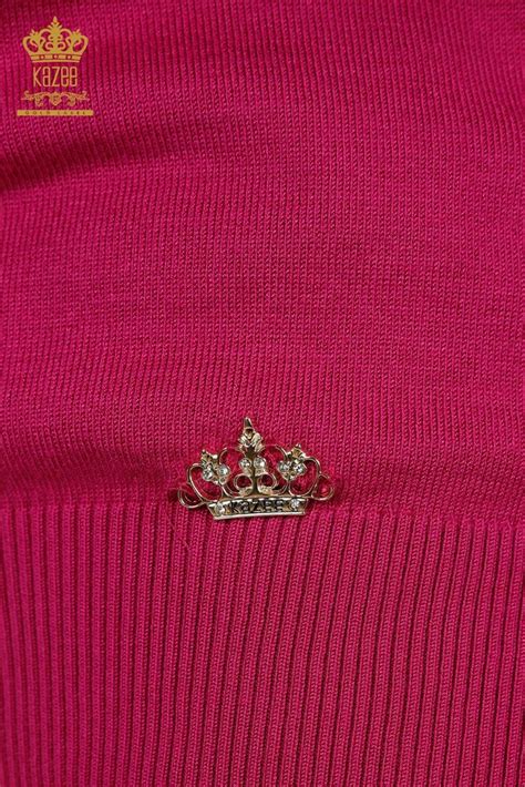 تريكو نسائي بالجملة - كنزة - موديل أمريكي - فوشيا غامق - 30255 | كازي