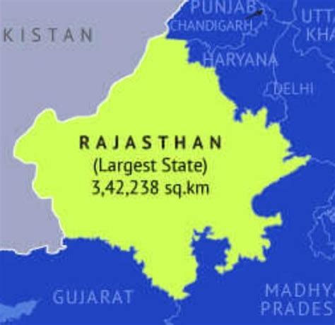 Seventh Largest State in India in area is - Brainly.in