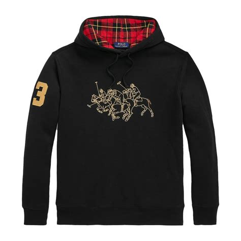 Buy Men Black Lunar New Year Triple-Pony Hoodie Online at The ...