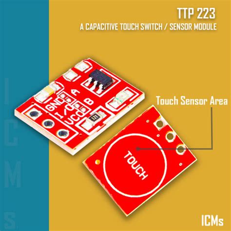HUBX TTP223 Capacitive Touch sensor Switch - 5PCS Price in India - Buy ...