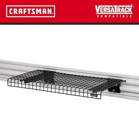 CRAFTSMAN VERSATRACK 2.3-in Black Composite Multipurpose Wire Shelf ...